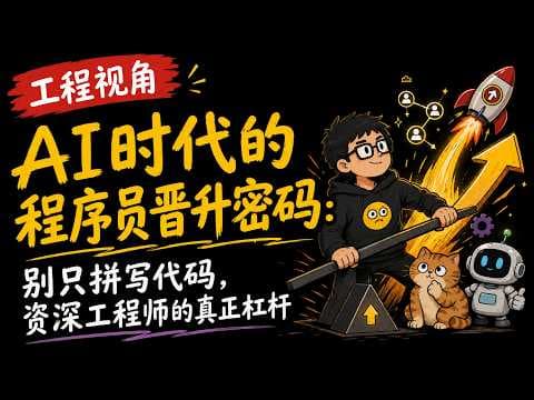 AI时代的程序员晋升密码：别只拼写代码，资深工程师的真正杠杆