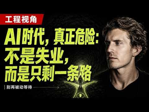 AI时代，真正危险: 不是失业，而是只剩一条路
