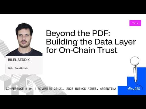 Beyond the PDF: Building the Data Layer for On-Chain Trust