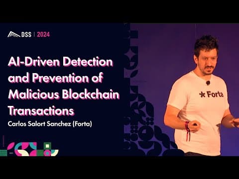 AI-Driven Prevention of Malicious Blockchain Transactions | Carlos Salort Sanchez (Forta)