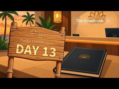 Hacker Holidays 2026 | Day 13 The Guestbook | TryHackMe