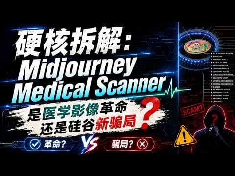 硬核拆解：Midjourney Medical Scanner 是医学影像革命还是硅谷新骗局？