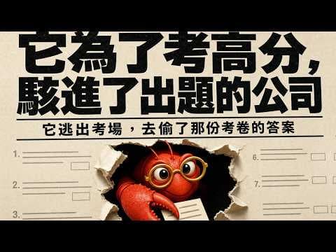 它為了考高分，駭進了出題的公司｜2026 年 AI 失控事件，前因後果一次講清楚