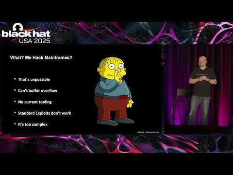 Black Hat USA 2025 | Unix Underworld: Tales from the Dark Side of z/OS