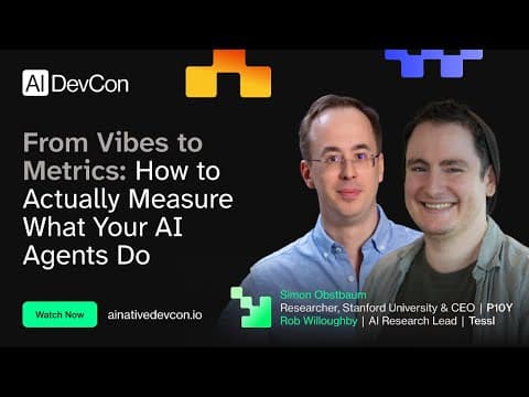 Simon Obstbaum & Rob Willoughby - Why evals are hard and how we're solving it - AI Native DevCon Jun