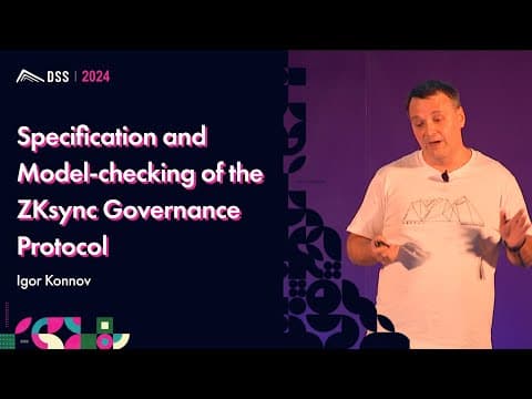 Specification and Model-checking of the ZKsync Governance Protocol | Igor Konnov