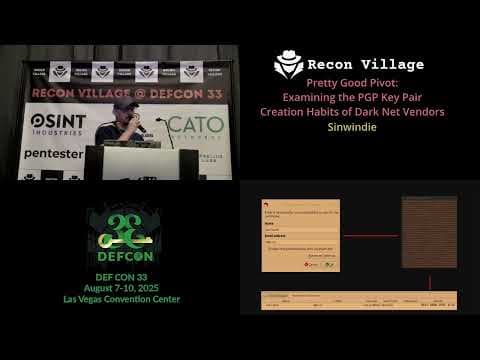 DEF CON 33  Recon Village - Pretty Good Pivot - Simwindie