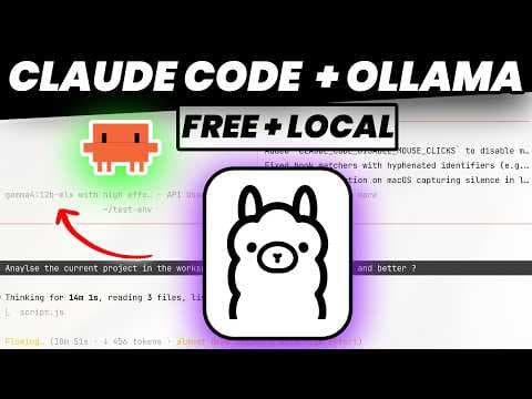 How To Use Claude Code With Ollama (Free Local AI Setup)