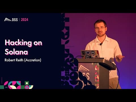 Hacking on Solana | Robert Reith (Accretion)