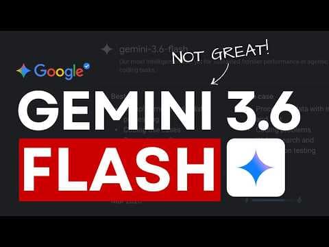 Gemini 3.6 Flash is Here But It's Not Great, Where's 3.5 PRO?