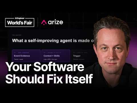From Signal to PR: Anatomy of a Self-Improving Agent — Jason Lopatecki, Arize