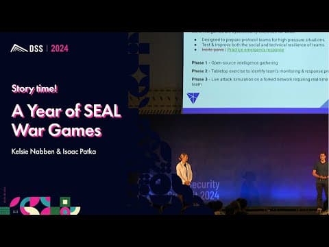 Story time! A Year of SEAL War Games | Kelsie Nabben & Isaac Patka
