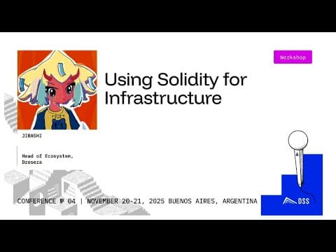 Using Solidity for Infrastructure - DeFi Security Summit 2025