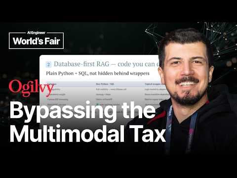 Bypassing the Multimodal Tax: Hybrid RAG, SQL RRF & UI Telemetry - Abed Matini, Ogilvy