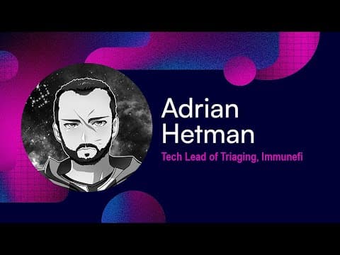 DeFi security Summit  2023 - Session 13: Monitoring & Incident Response -Adrian Hetman