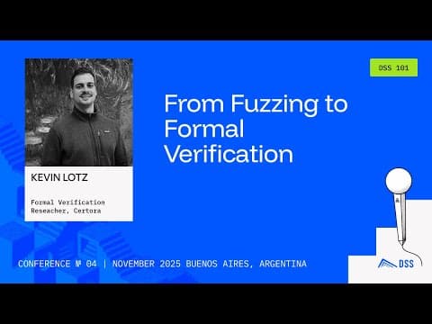 DeFi Security 101 2025 - From Fuzzing to Formal Verification | Kevin Lotz, Certora