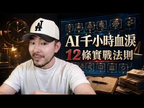 實測 1000 小時的硬核教訓！我用 AI 打造七位數營收的 12 個黃金法則