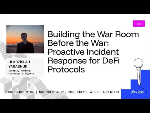 Building the War Room Before the War: Proactive Incident Response for DeFi Protocols