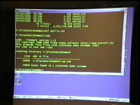 Black Hat Windows 2002 - NT/2K Incident Response & Mining for Hidden Data: PostMortem of Windows Box