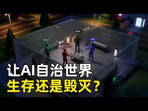 AI的涌现世界 | 让AI自我治理一个城市15天 | 四款模型 | RLHF | 有的世界一片祥和 | 有的世界彻底崩坏 | Agent相爱 | 自我了结删除 | Agent的系统性风险