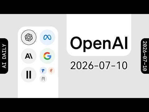 OpenAI 正式向公众发布 GPT-5.6 模型系列【AI 早报 2026-07-10】