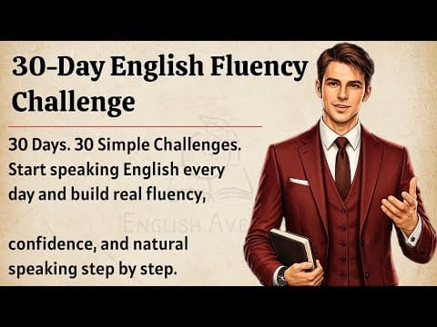 30-Day English Fluency Challenge | Improve Your English Fluency ✅️ | English Learning Tips