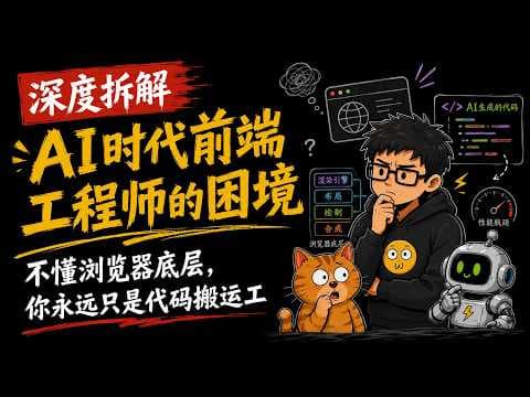 AI时代前端工程师的困境 | 不懂浏览器底层，你永远只是代码搬运工