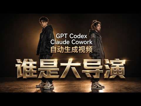 AI Director Showdown! GPT Codex vs. Claude Cowork! Automated Video Generation!