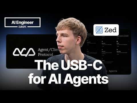 Building an ACP-Compatible Agent Live — Bennet Fenner, Zed