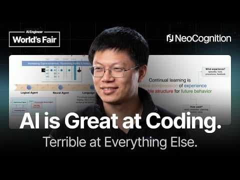 Intelligence + Continual Learning = Expertise — Yu Su, NeoCognition