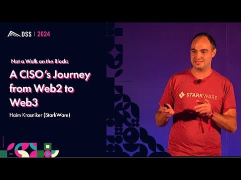Not a Walk on the Block: A CISO’s Journey from Web2 to Web3 | Haim Krasniker