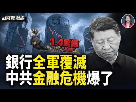 22家保險托不住銀行，揭中共慢性金融危機 | 美科技巨頭直播砸場，怒批AI模型公司【財經漫談】