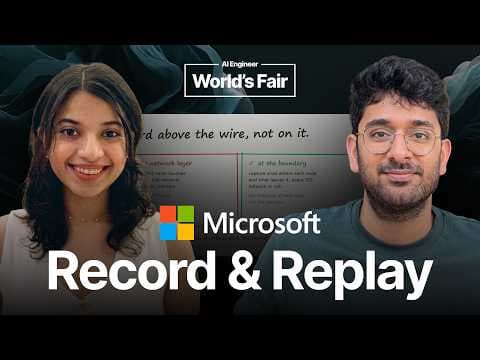 Your Agent Failed in Prod. Good Luck Reproducing It. - Tisha Chawla & Susheem Koul, Microsoft