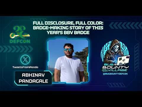 Full Disclosure, Full Colour: Story of This Years BBV Badge by Abhinav Pandagale | BBV, DEF CON 33