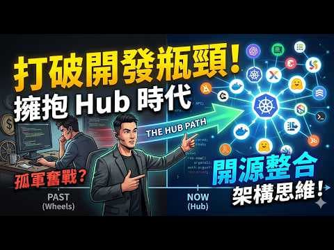 打破開發瓶頸！從孤軍奮戰到開源整合，擁抱 Hub 時代的架構思維