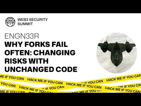 Why Forks Fail Often: Changing Risks with Unchanged Code — engn33r | yAudit