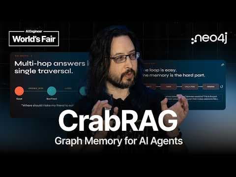 CrabRAG: Why Automated Assistants Need Graph Memory, Not More Tokens — Stephen Chin, Neo4j