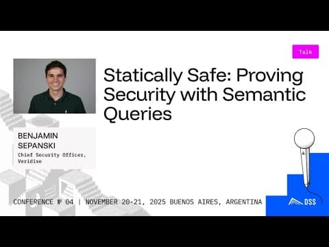 Statically Safe: Proving Security with Semantic Queries
