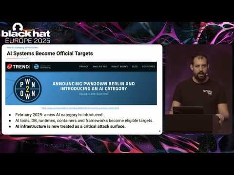 Black Hat Europe 2025 | Breaking AI Inference Systems: Lessons From Pwn2Own Berlin