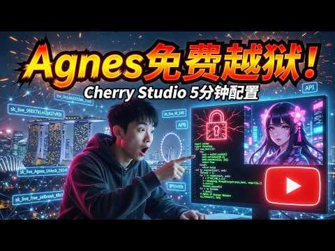 Complete Jailbreak Tutorial for Singapore's Free Agnes Model! Cherry Studio 5-Minute Setup + Imag...