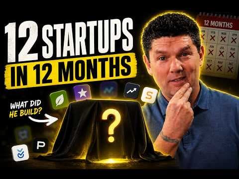 12 Startups in 12 Months: Building a One Person Business with AI