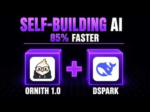 Ornith 1.0 + DSpark is INSANE : Self-Scaffolding Local AI That Runs 85% Faster