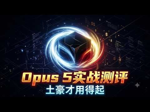 【Opus 5实战测评】性能超强！价格超高！