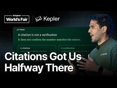 How Kepler Built Verifiable AI for Financial Services — Vinoo Ganesh