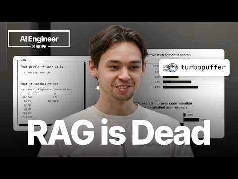 RAG is dead, right?? — Kuba Rogut, Turbopuffer