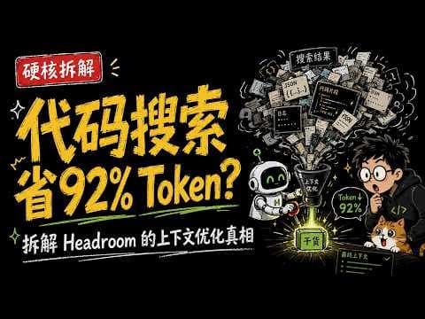 代码搜索省92% Token？拆解 Headroom 的上下文优化真相