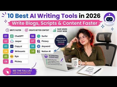 10 Best AI Writing Tools in 2026 | Write Blogs, Scripts & Content Faster