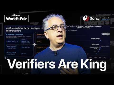 In the Land of AI Agents, the Verifiers Are King — Tariq Shaukat, Sonar