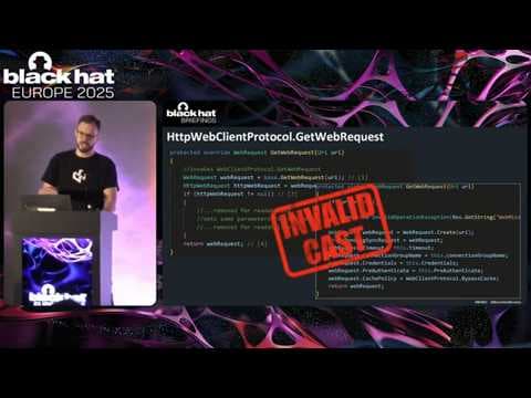 Black Hat Europe 2025 | Pwning .NET Framework Applications Through HTTP Client Proxies And WSDL
