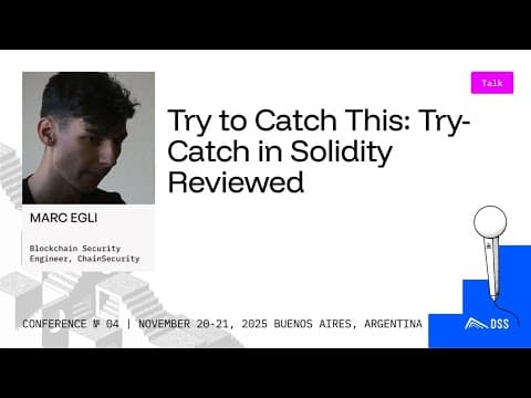 Try to Catch This: Try-Catch in Solidity Reviewed